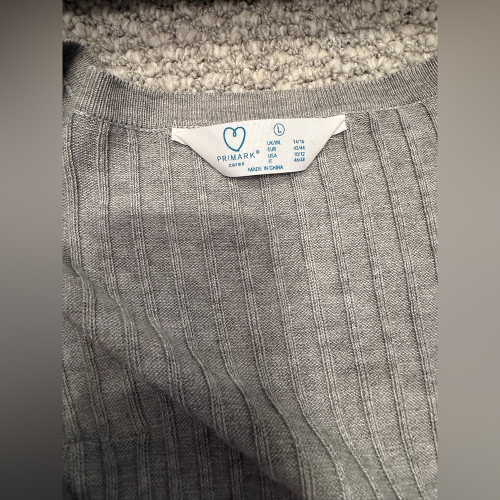 Primark Gray Ribbed Cardigan - Picture 3 of 6